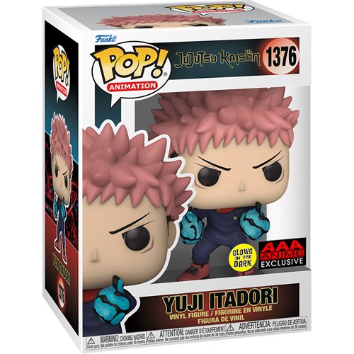 Jujutsu Kaisen Yuji Itadori Divergent Fist Glow-in-the Dark Funko Pop! Vinyl Figure