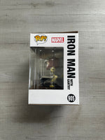 Load image into Gallery viewer, Iron Man with Gantry (Metallic) (Glow in the Dark) Deluxe Pop! Vinyl Figure
