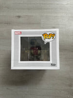 Load image into Gallery viewer, Iron Man with Gantry (Metallic) (Glow in the Dark) Deluxe Pop! Vinyl Figure
