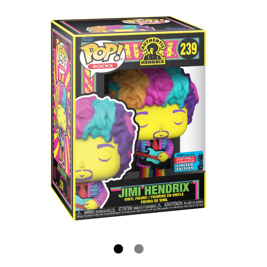 Jimi Hendrix Blacklight Pop! Vinyl Figure