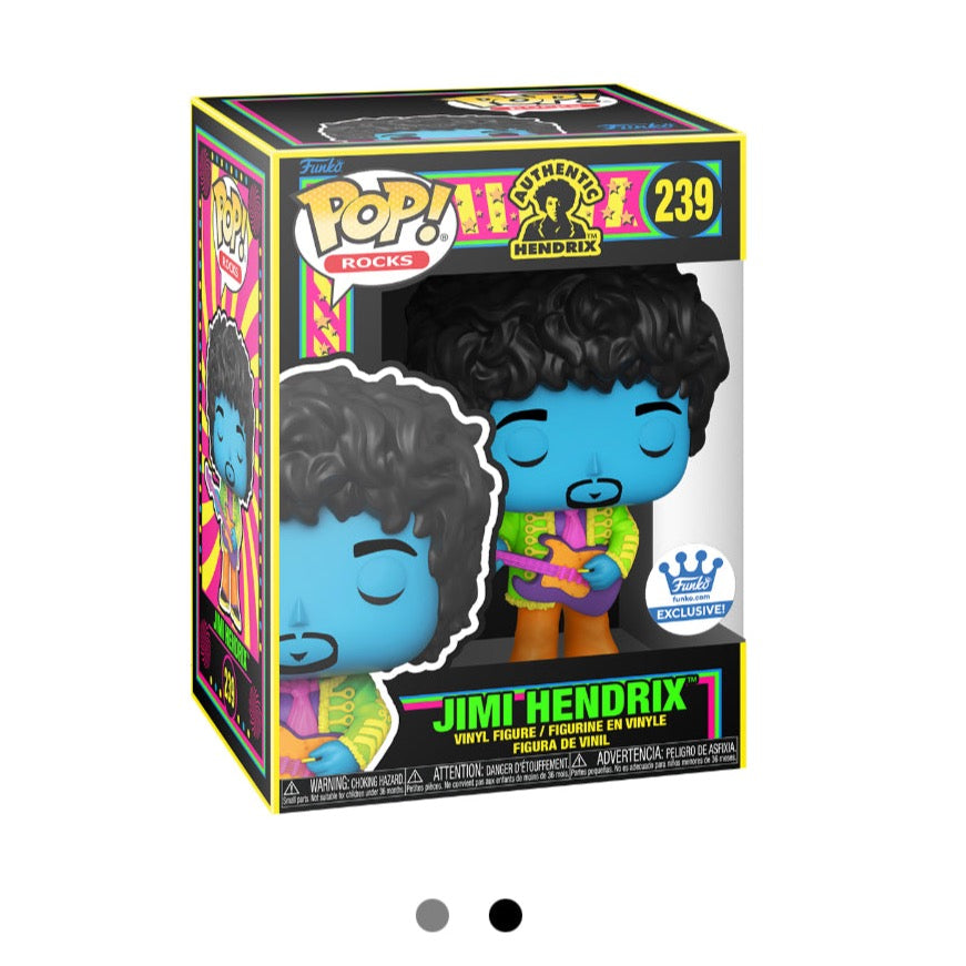 Funko Exclusive Jimi Hendrix Blacklight Pop! Vinyl Figure